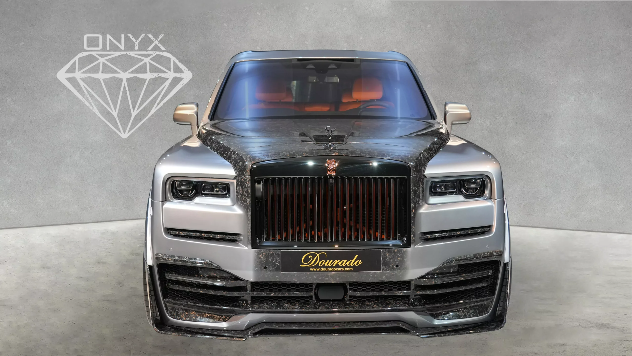 Rolls Royce Cullinan Black Badge Onyx Concept silver for sale in dubai